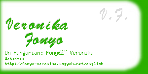 veronika fonyo business card